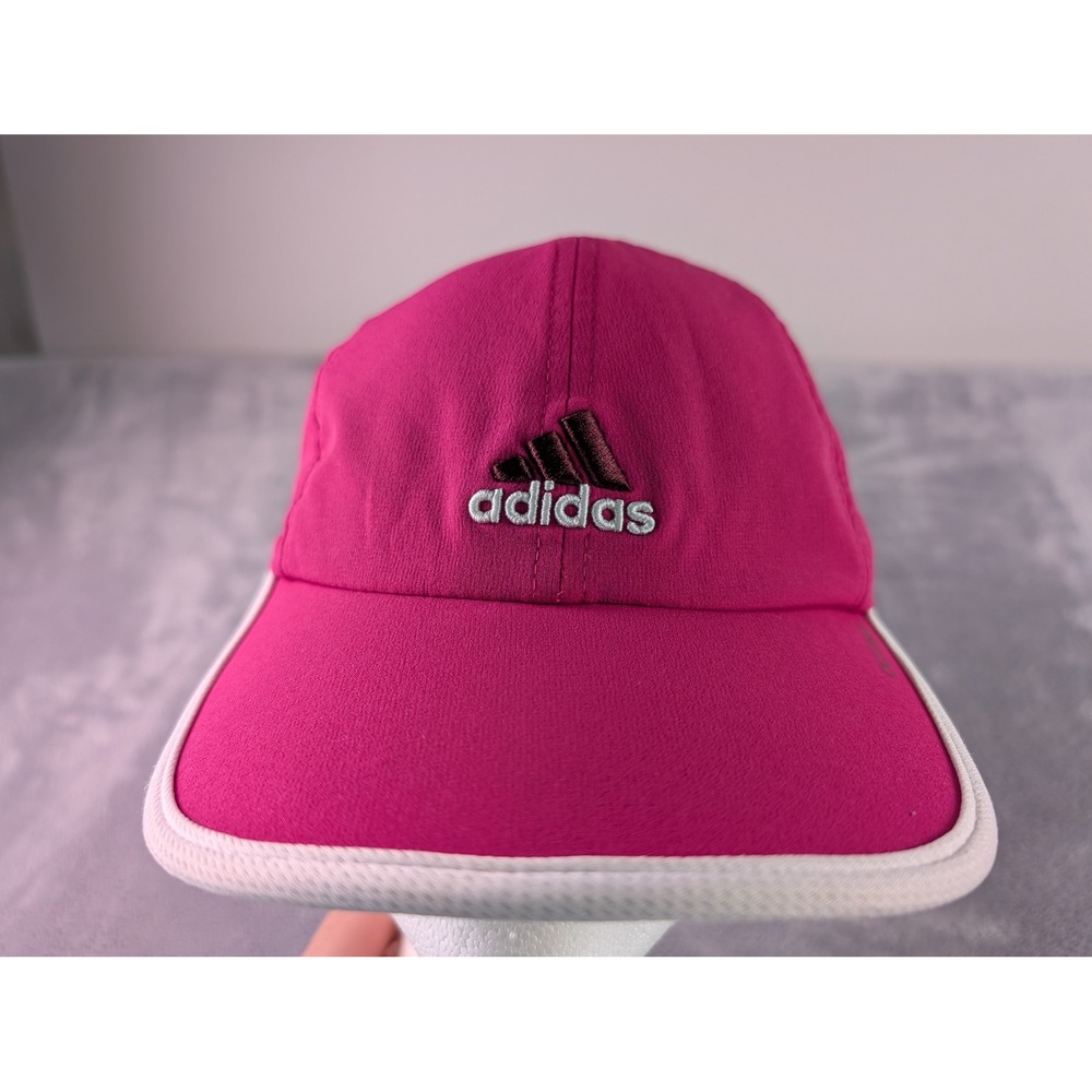 Adidas Adizero Climacool Womens Running Hat Pink White Adjustable Cap C118 - Picture 1 of 8